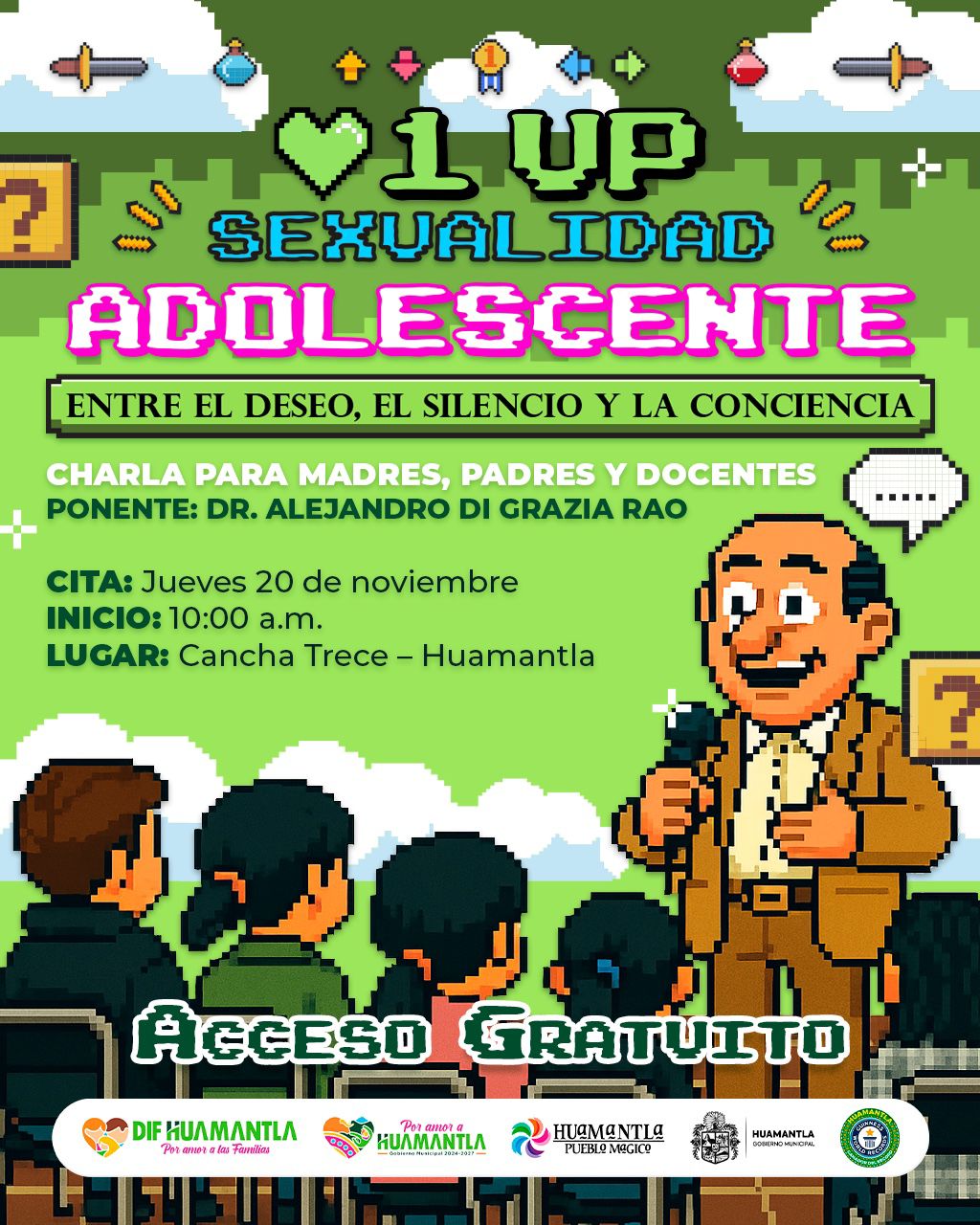 SMDIF Huamantla invita a la charla 'Sexualidad Adolescente: Entre el deseo, el silencio y la conciencia'